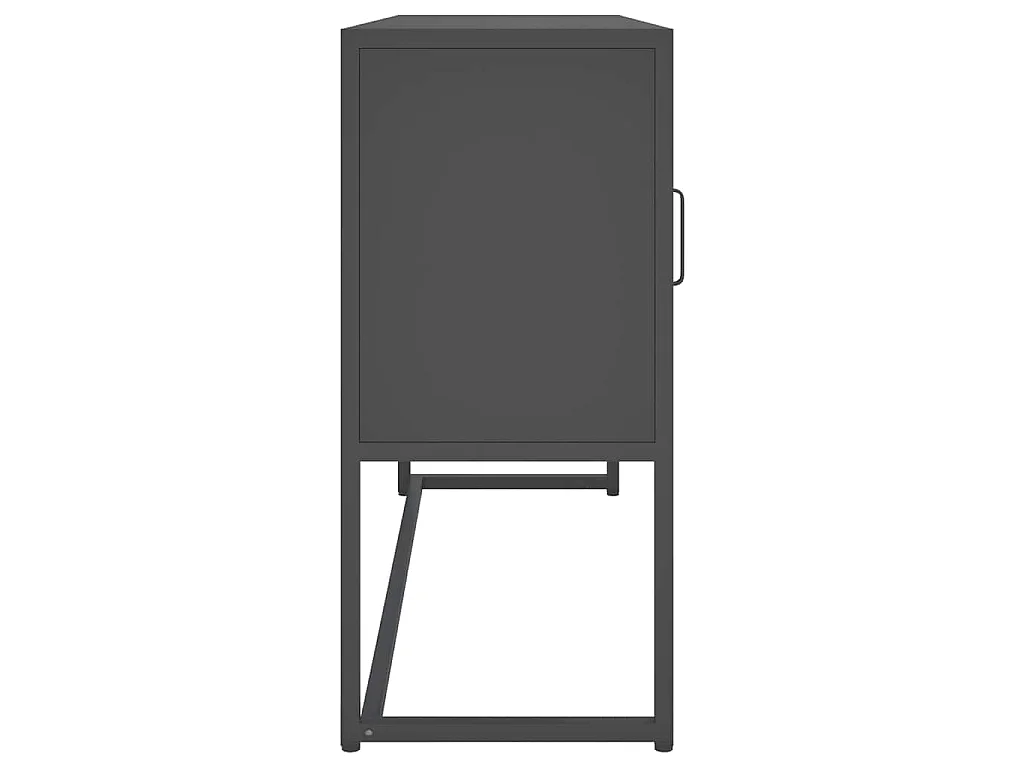 Buffet Anthracite 105x35x75 cm Acier