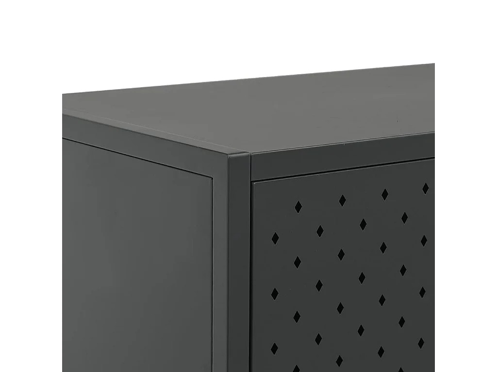 Buffet Anthracite 105x35x75 cm Acier