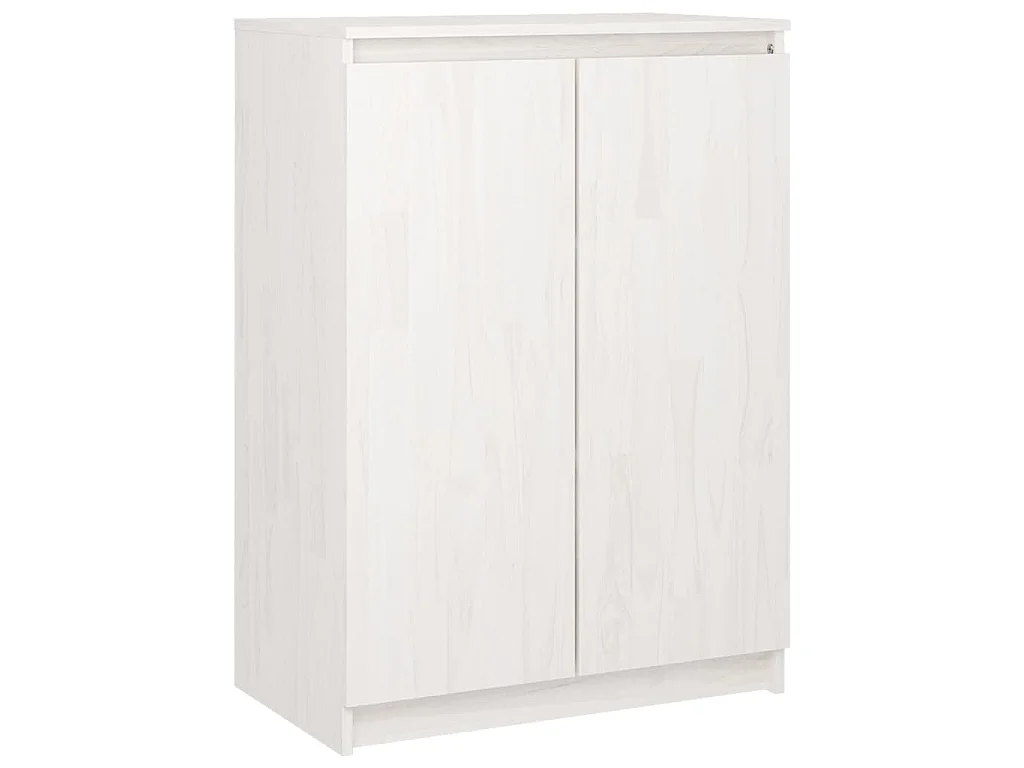 Credenze 3 pz in Legno Massello di Pino Bianco