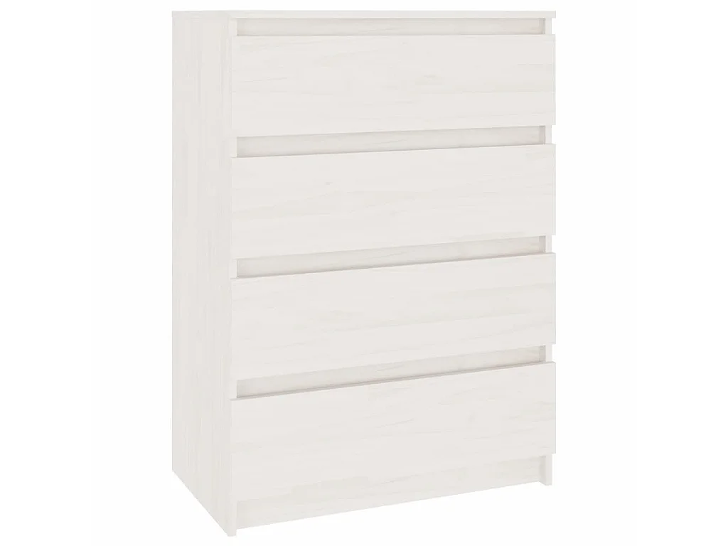 Credenze 3 pz in Legno Massello di Pino Bianco