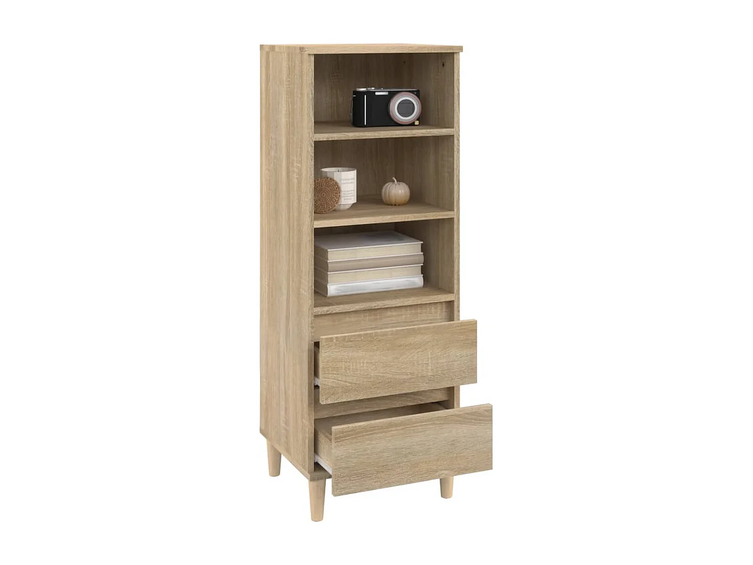 Highboard Sonoma-Eiche 40x36x110 cm Holzwerkstoff