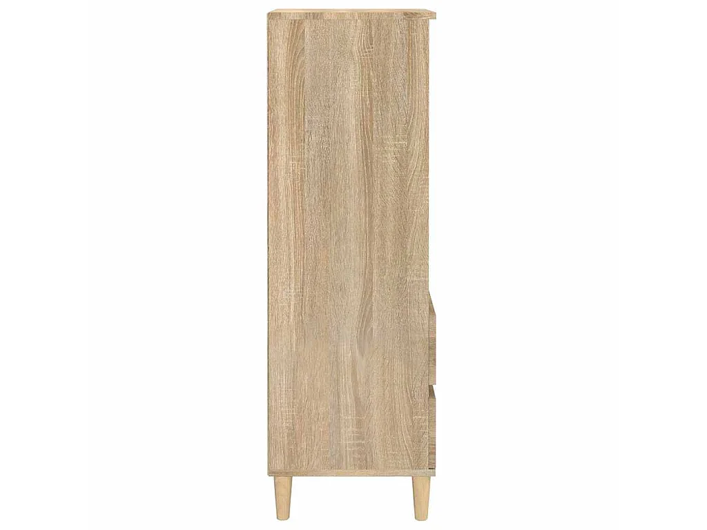Aparador alto madera contrachapada roble Sonoma 40x36x110 cm