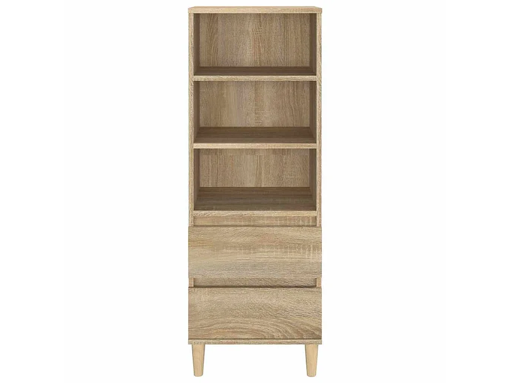 Aparador alto madera contrachapada roble Sonoma 40x36x110 cm