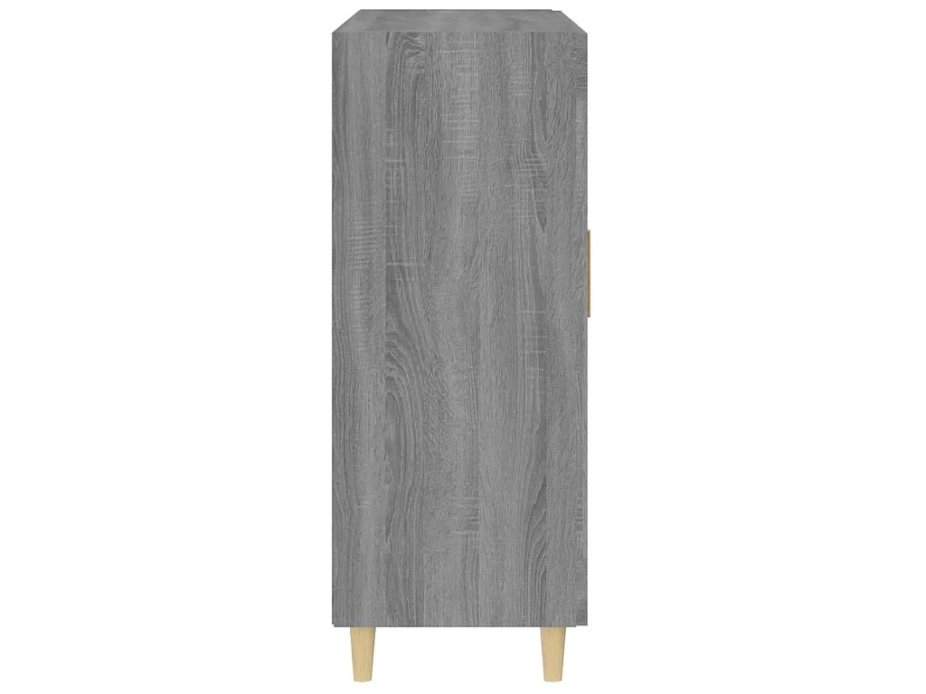 Dressoir 69,5x34x90 cm bewerkt hout grijs sonoma eikenkleurig