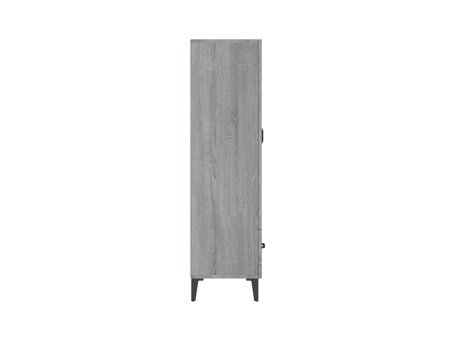 Hoge kast 70x31x115 cm bewerkt hout grijs sonoma eikenkleurig