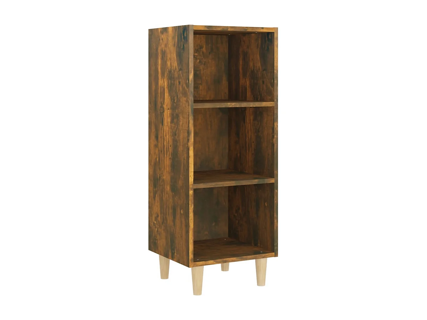 Buffet Chêne fumé 34,5x32,5x90 cm Bois d'ingénierie