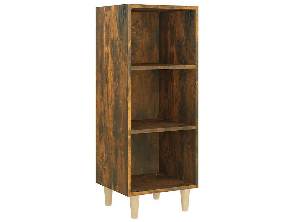 Buffet Chêne fumé 34,5x32,5x90 cm Bois d'ingénierie