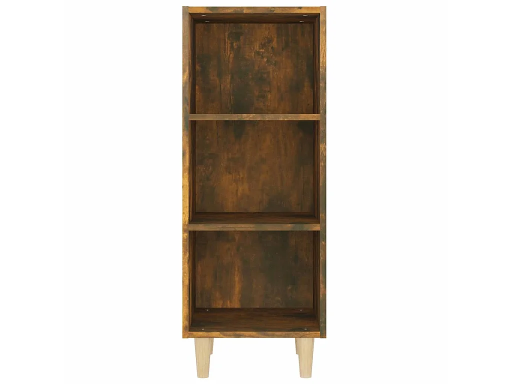 Buffet Chêne fumé 34,5x32,5x90 cm Bois d'ingénierie