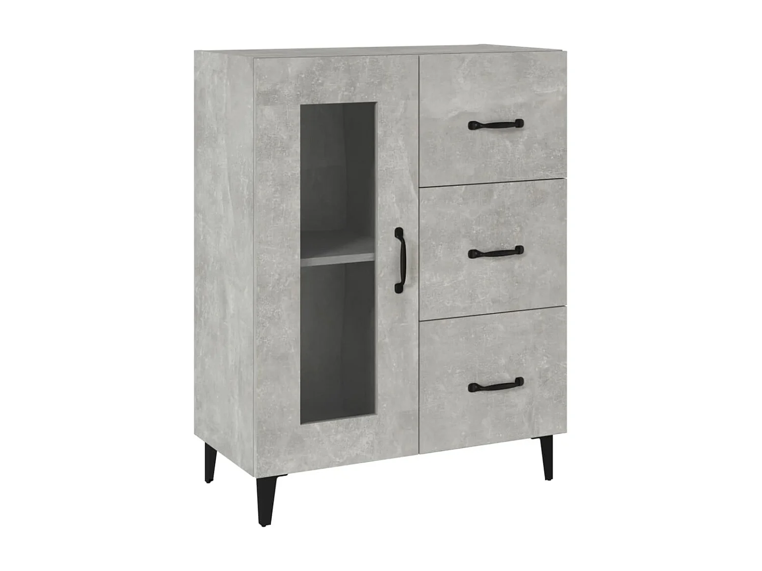 Sideboard Betongrau 69,5x34x90 cm Holzwerkstoff