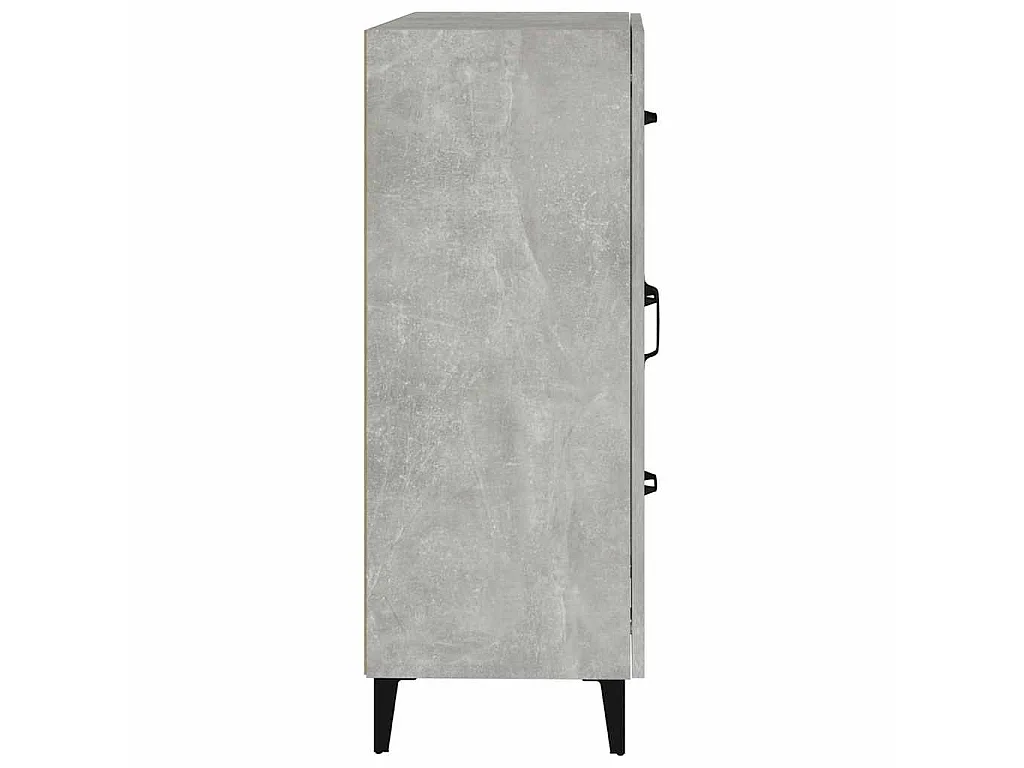 Dressoir 69,5x34x90 cm bewerkt hout betongrijs