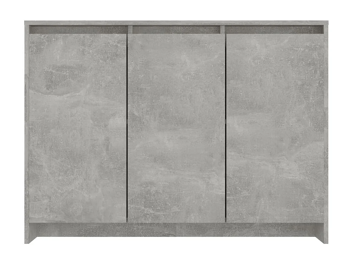 Buffet Gris béton 102x33x75 cm Bois d'ingénierie