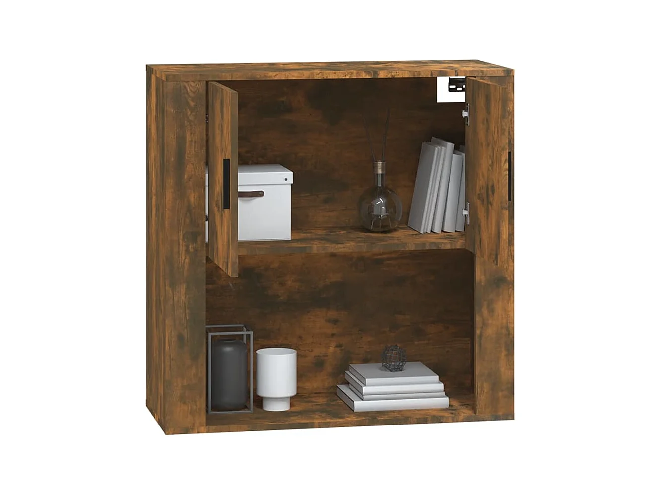 Armoire murale Chêne fumé 80x33x80 cm Bois d'ingénierie