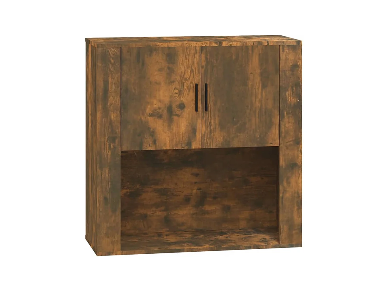 Armoire murale Chêne fumé 80x33x80 cm Bois d'ingénierie