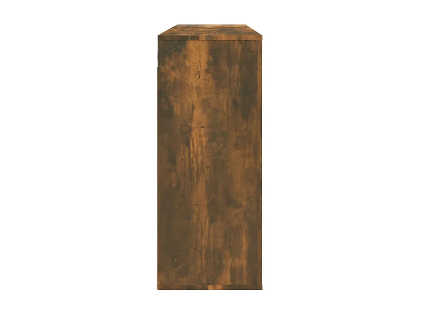 Wandkast 80x33x80 cm bewerkt hout gerookt eikenkleurig
