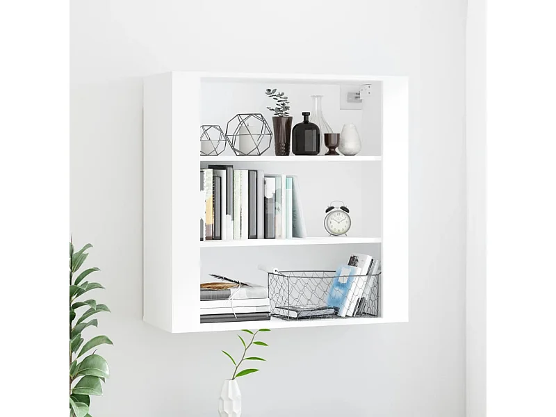 Armoire murale Blanc 80x33x80 cm Bois d'ingénierie