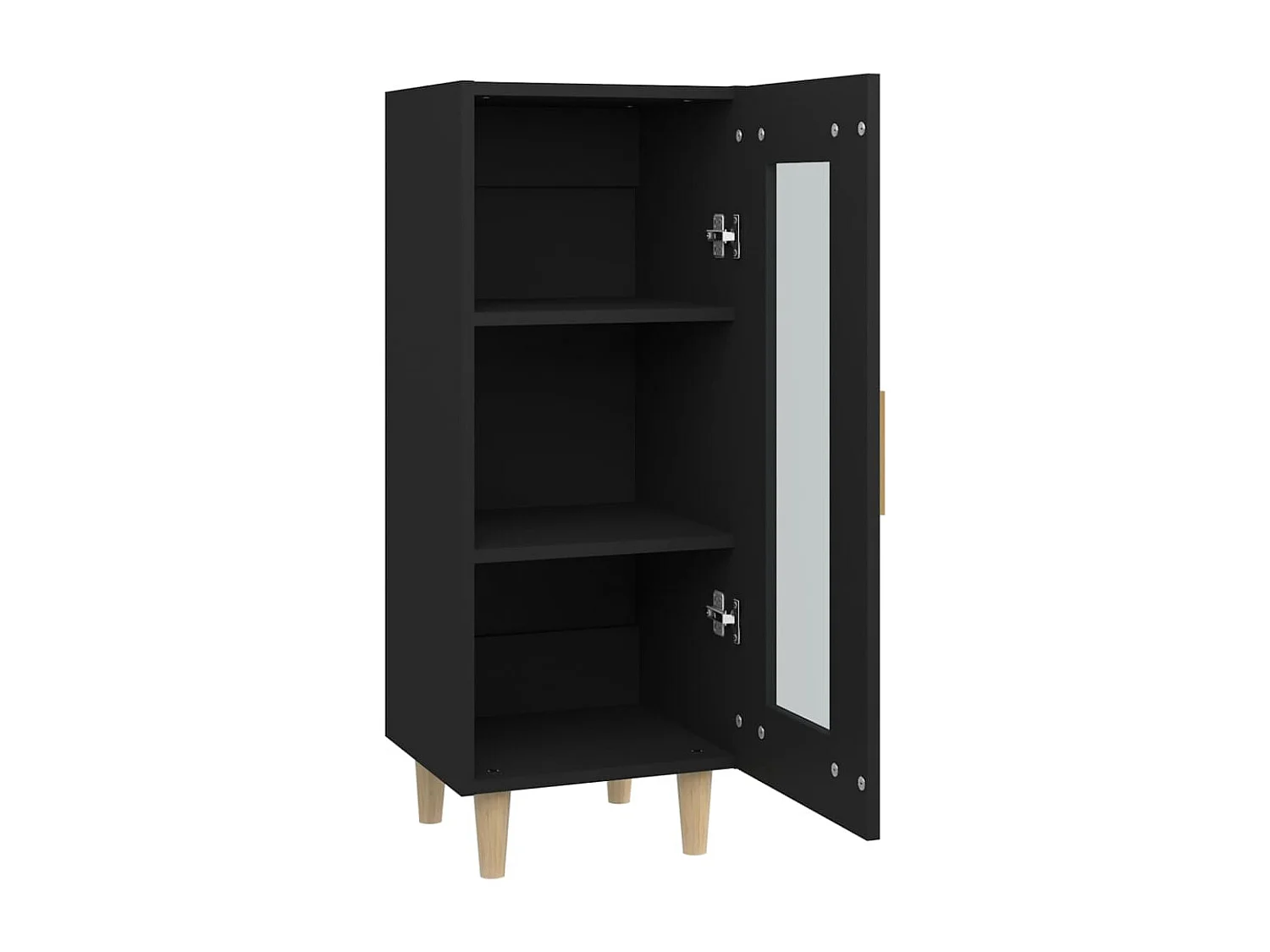 Buffet Noir 34,5x34x90 cm Bois d'ingénierie