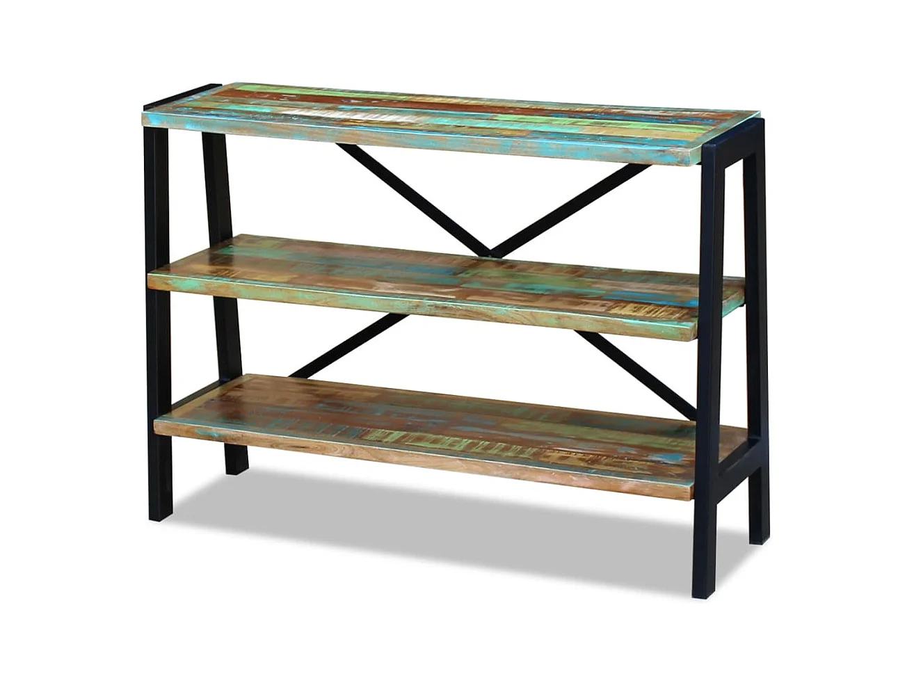 Buffet 3 étagères Bois de récupération massif