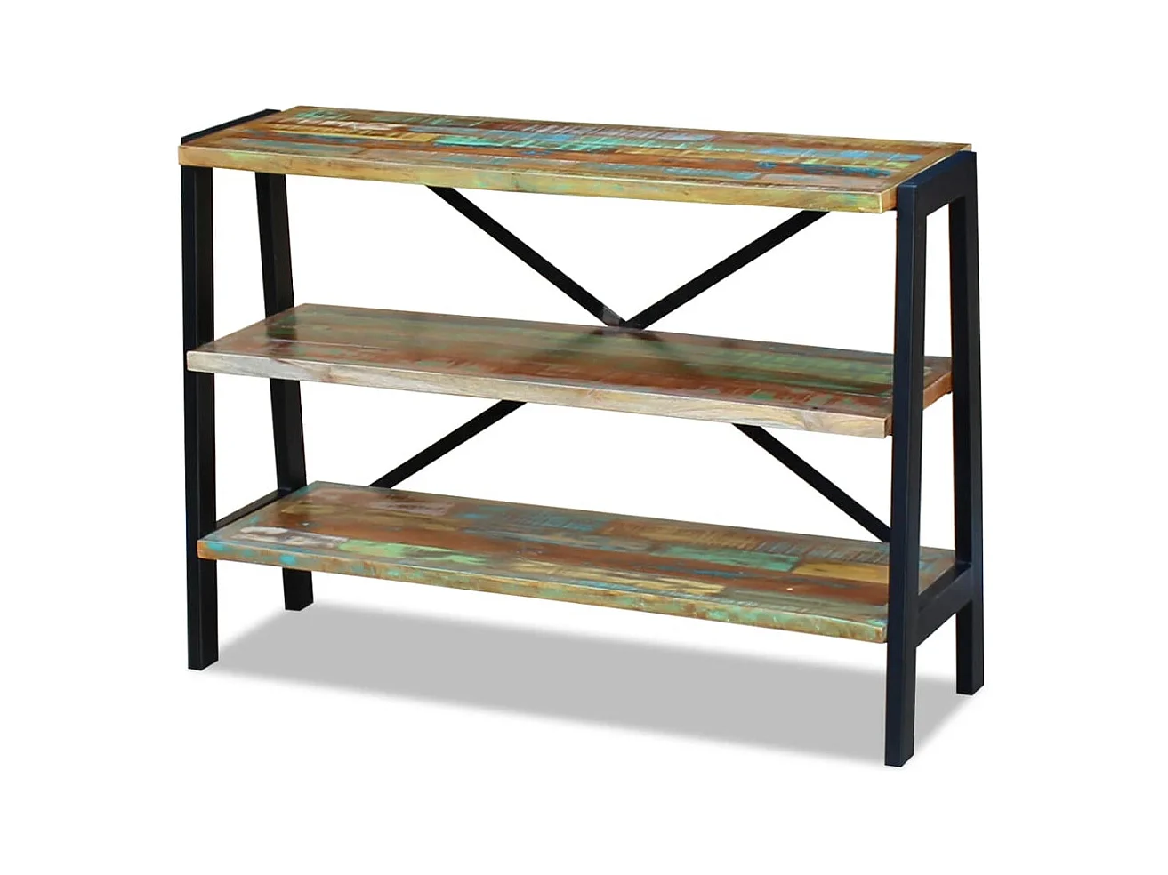 Buffet 3 étagères Bois de récupération massif