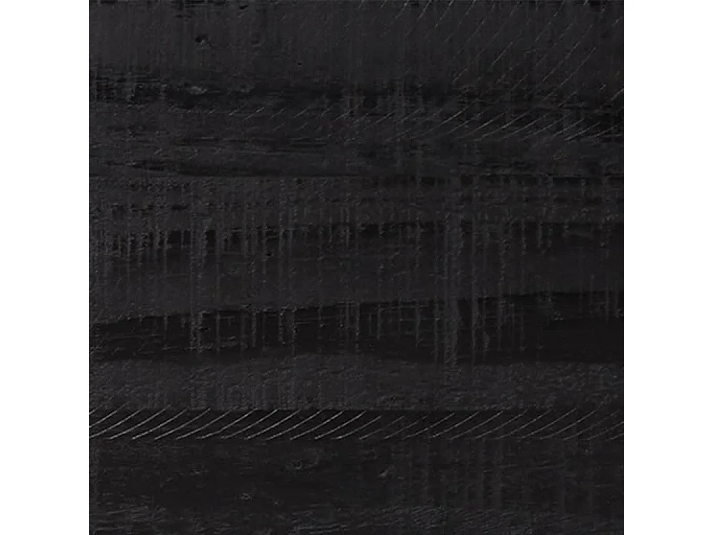 Sideboard Schwarz 75x35x70 cm Massivholz Kiefer