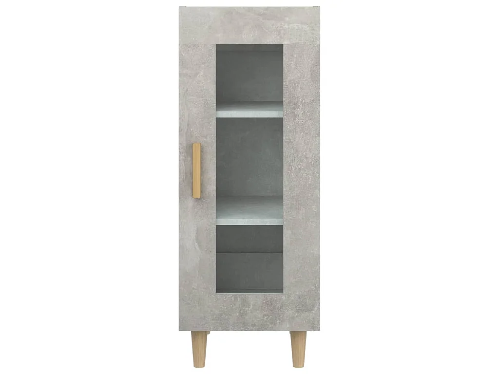 Buffet Gris béton 34,5x34x90 cm Bois d'ingénierie