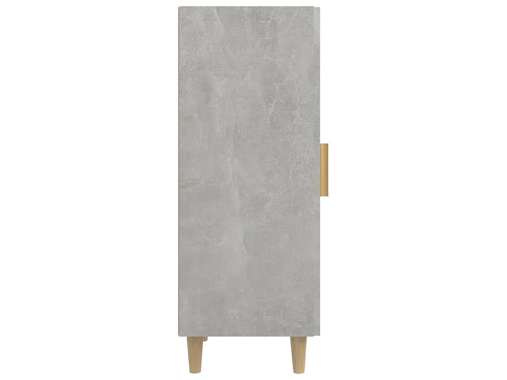 Buffet Gris béton 34,5x34x90 cm Bois d'ingénierie
