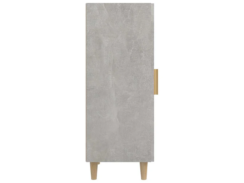Dressoir 34,5x34x90 cm bewerkt hout betongrijs