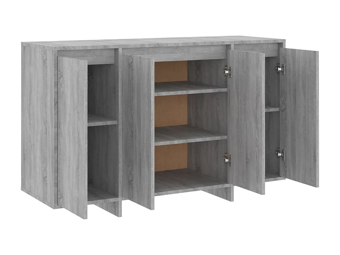 Buffet sonoma gris 120x41x75 cm bois d'ingénierie