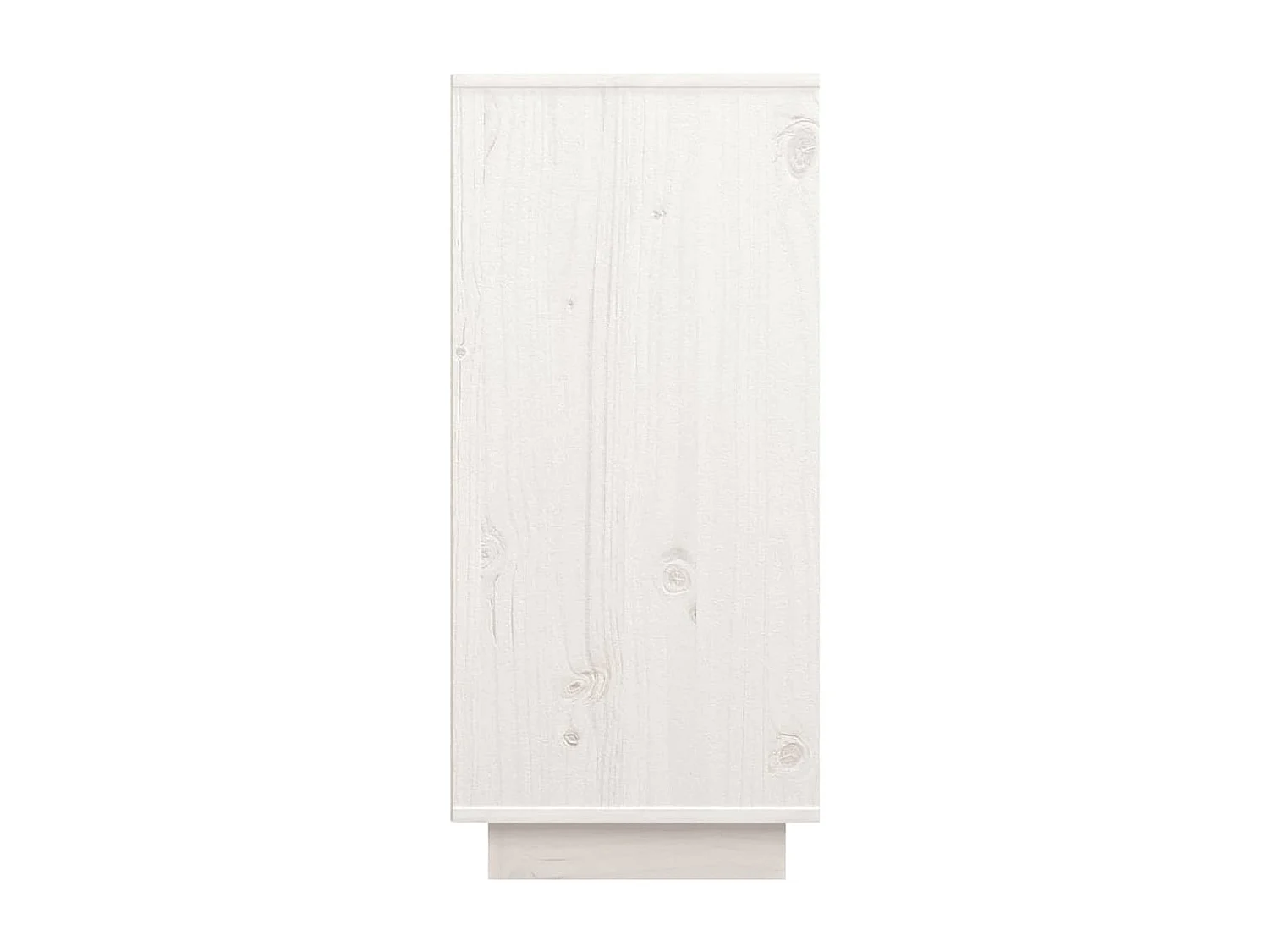 Buffet Blanc 60x34x75 cm Bois massif de pin