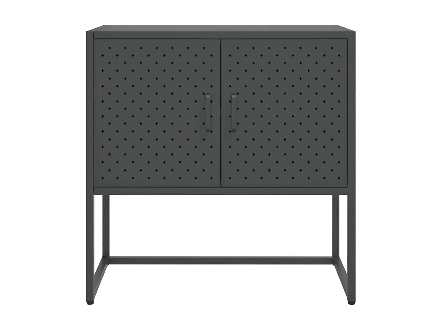 Aparador de acero antracita 75x35x75 cm