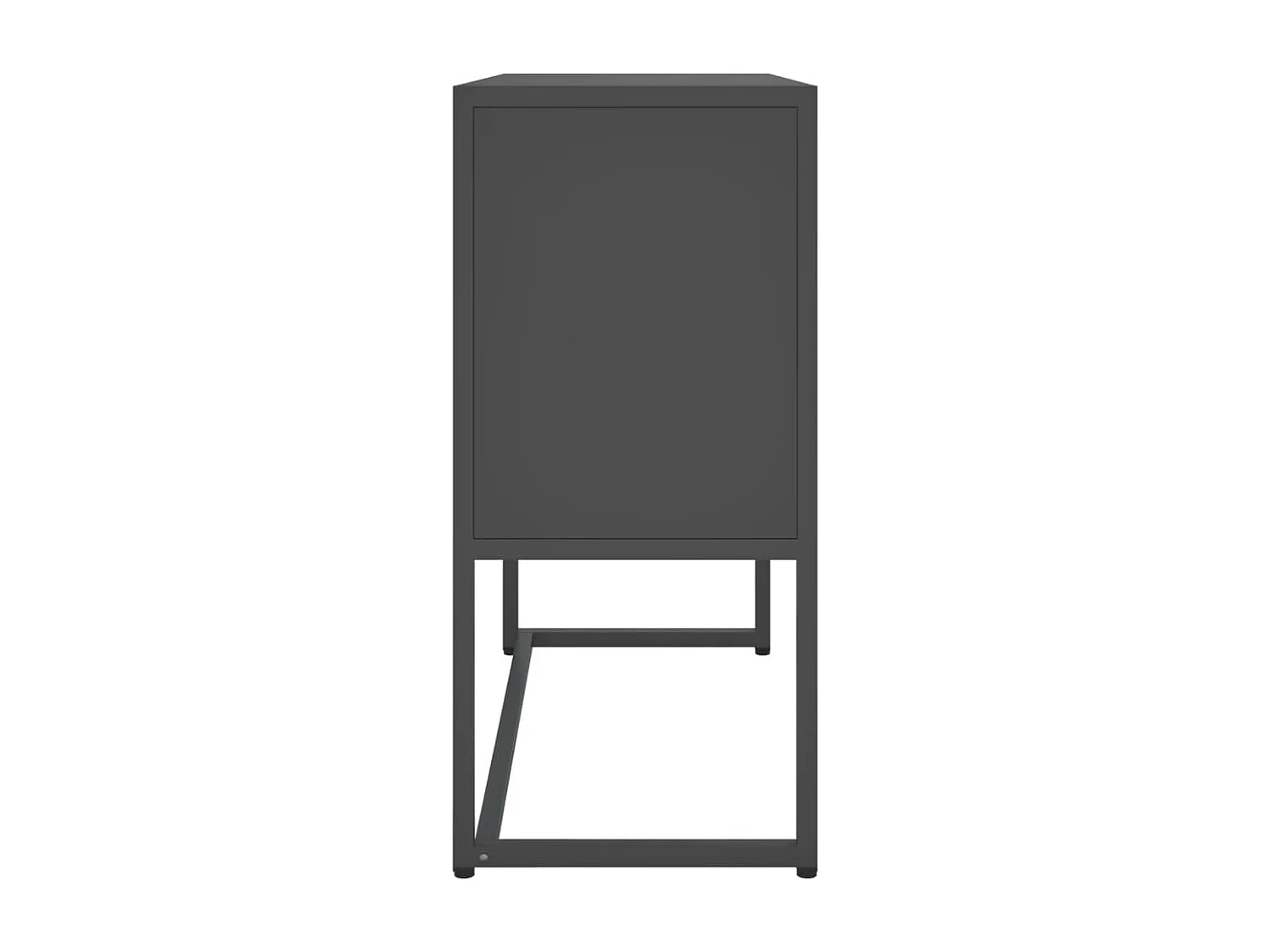Aparador de acero antracita 75x35x75 cm