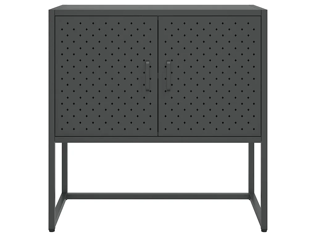 Buffet Anthracite 75x35x75 cm Acier