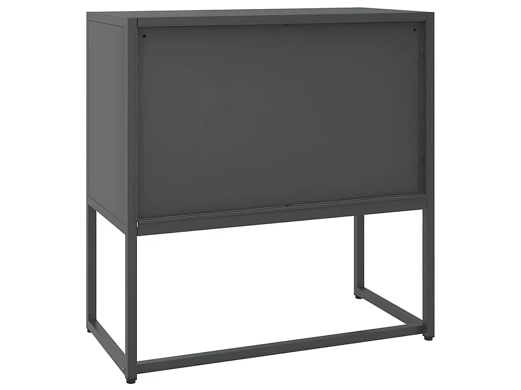 Buffet Anthracite 75x35x75 cm Acier