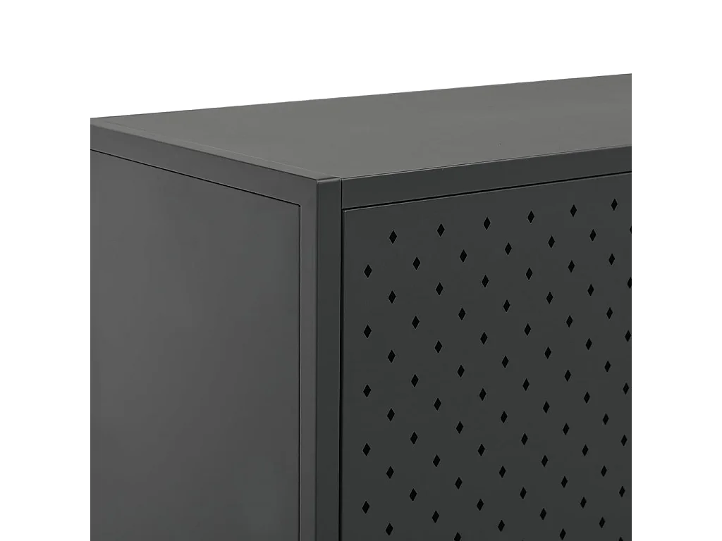 Buffet Anthracite 75x35x75 cm Acier