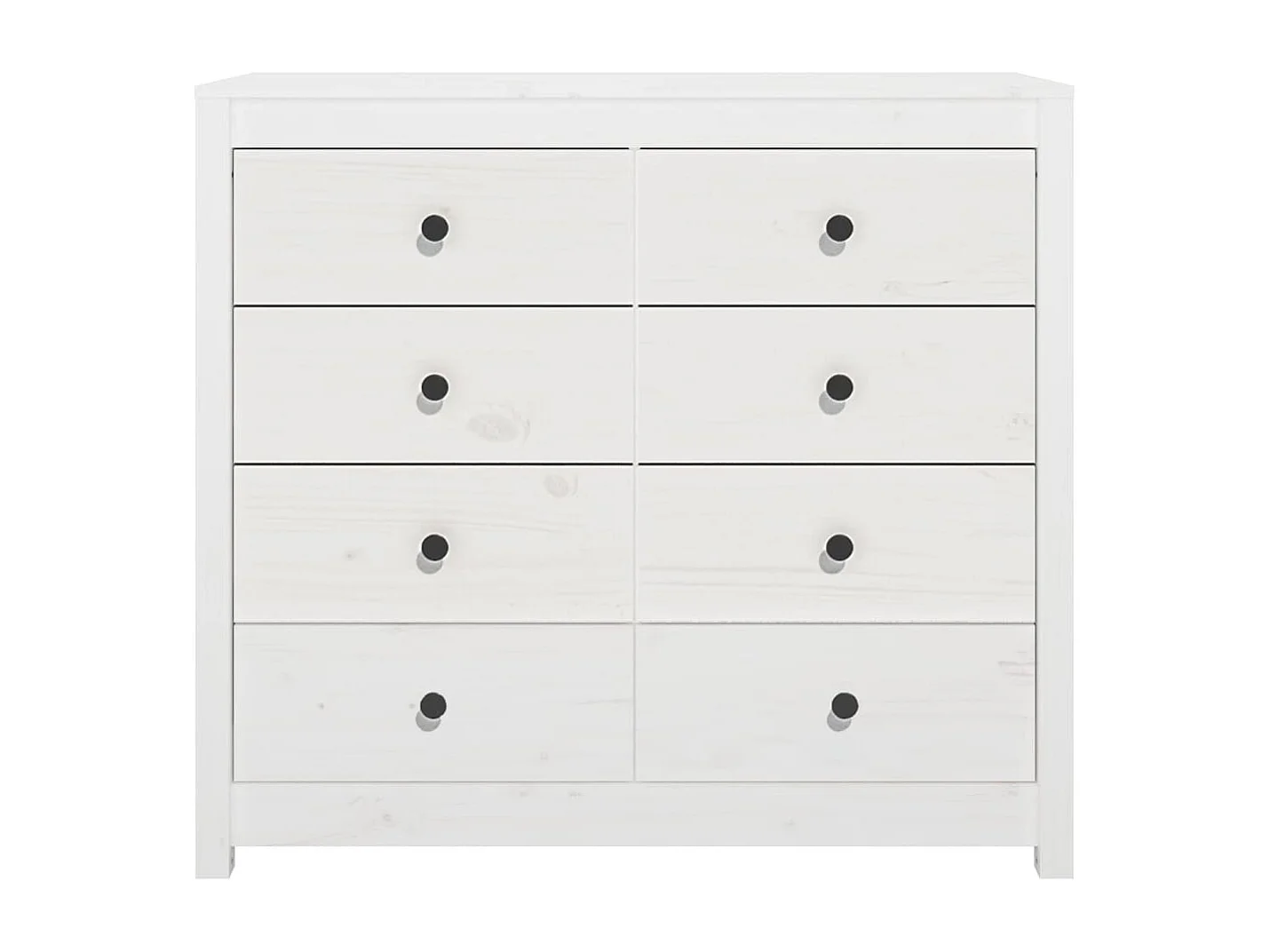 Armoire latérale Blanc 100x40x90 cm Bois de pin massif