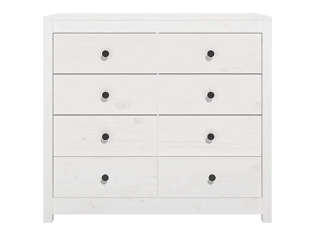 Armario auxiliar madera maciza de pino blanco 100x40x90 cm