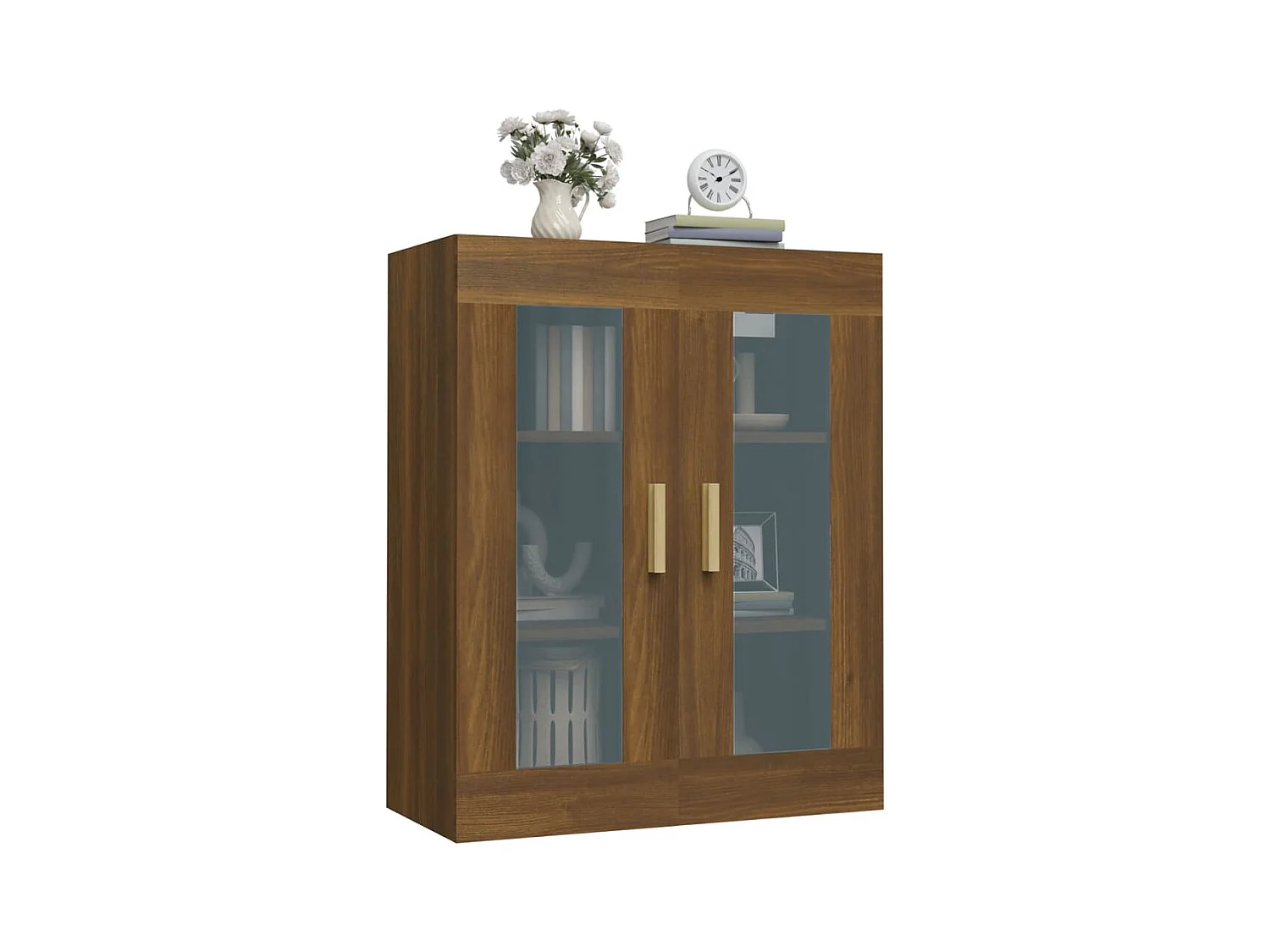 Armoire murale suspendue Chêne marron 69,5x34x90 cm