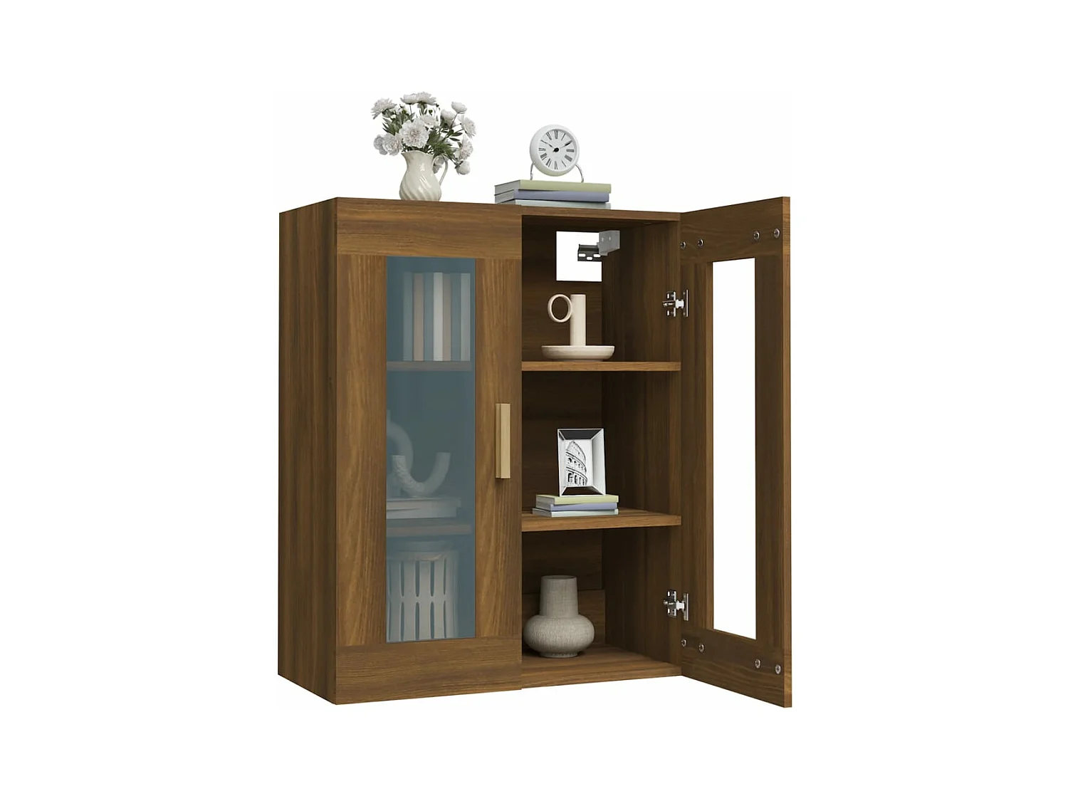 Armoire murale suspendue Chêne marron 69,5x34x90 cm