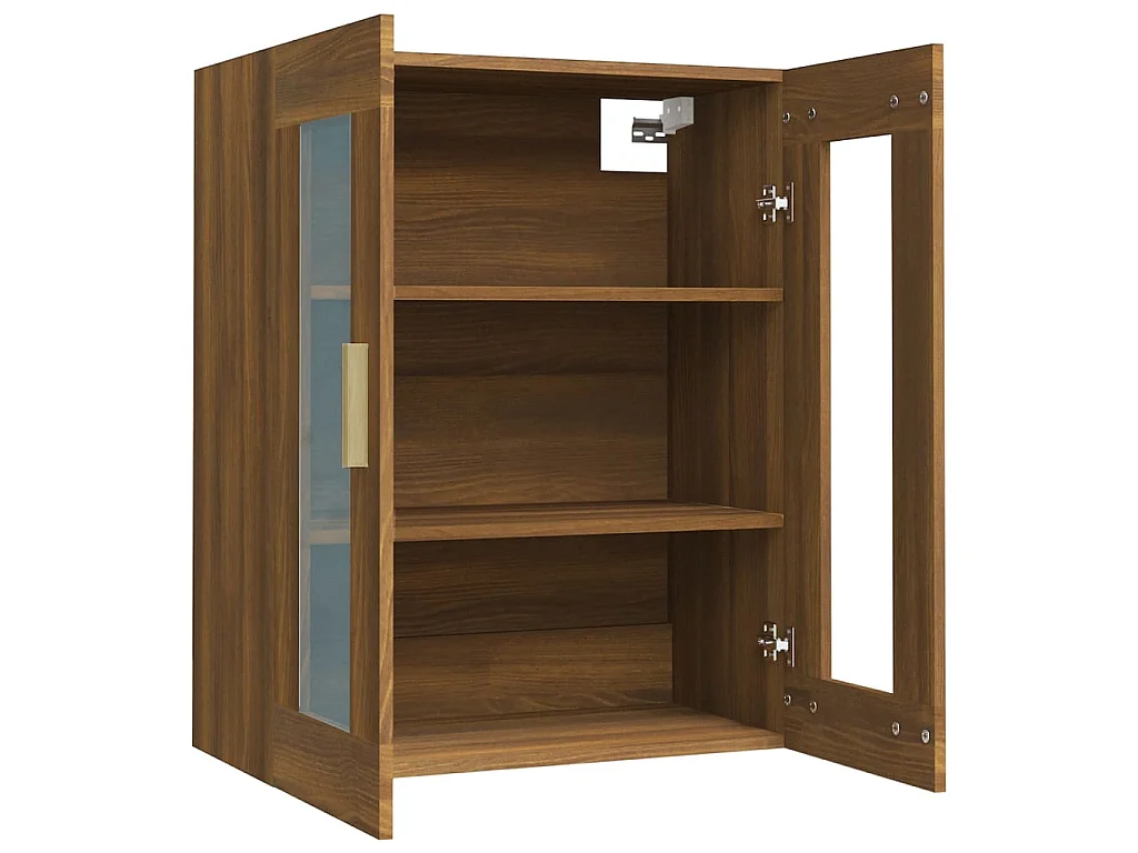 Bovenkast 69,5x34x90 cm bruin eikenkleur