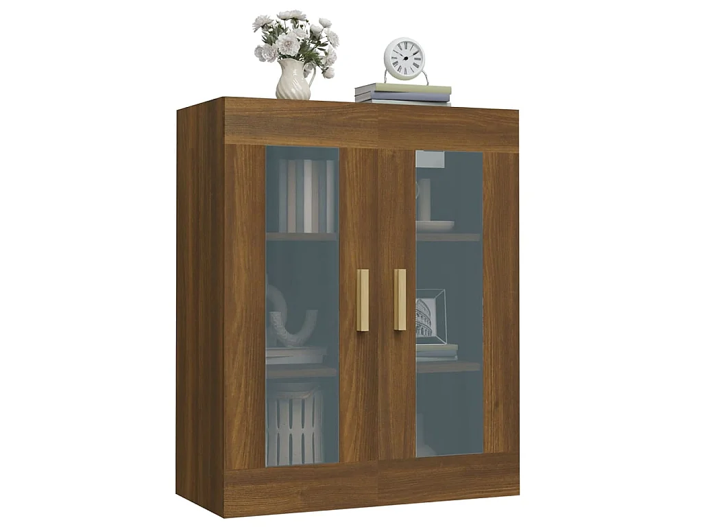 Bovenkast 69,5x34x90 cm bruin eikenkleur