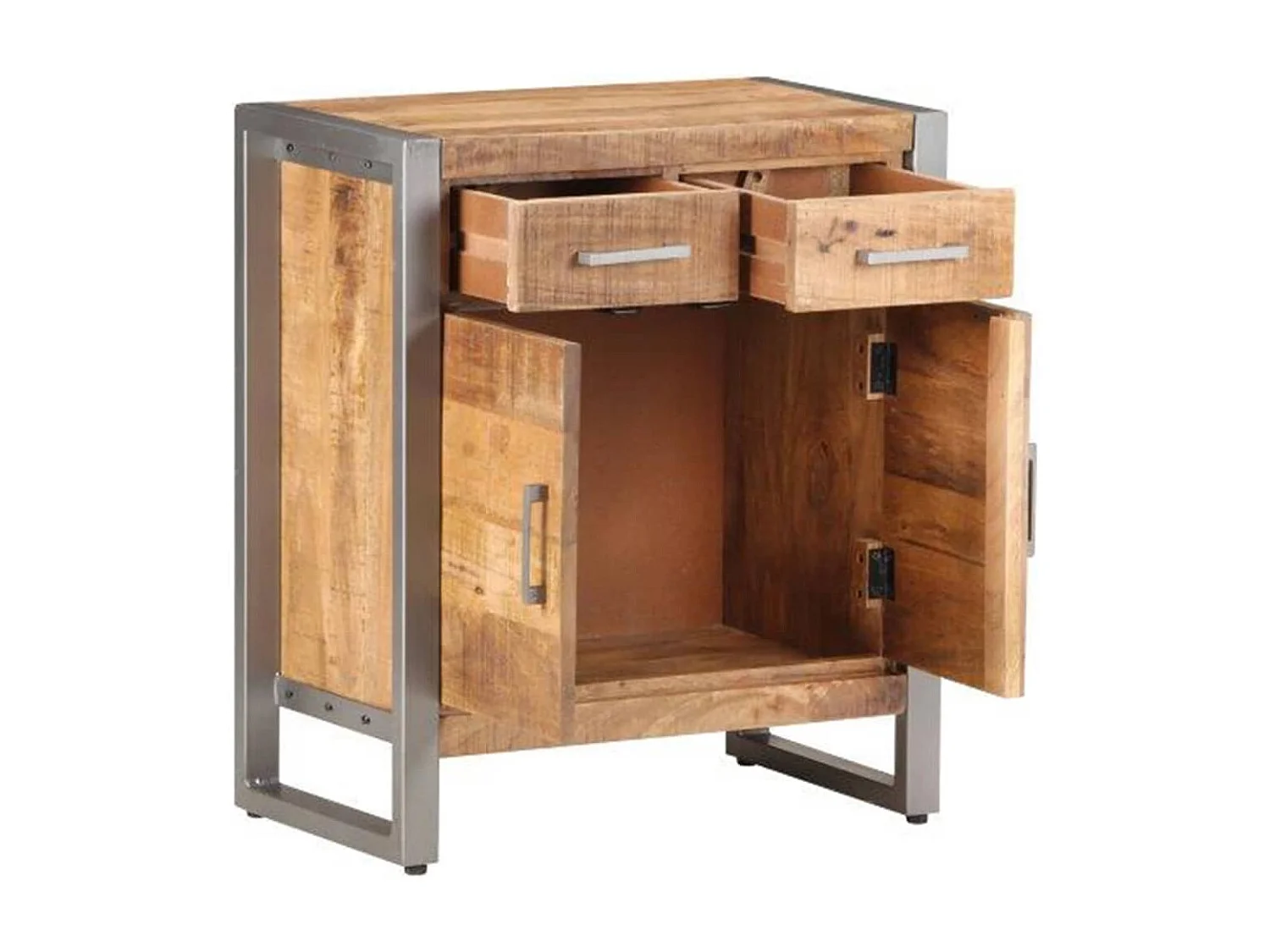 Buffet 60x35x72 cm Bois de manguier brut