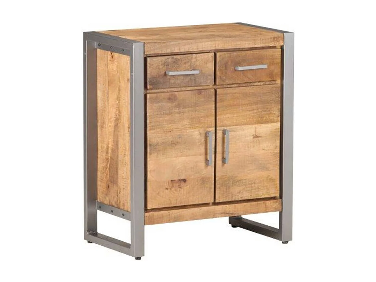 Buffet 60x35x72 cm Bois de manguier brut
