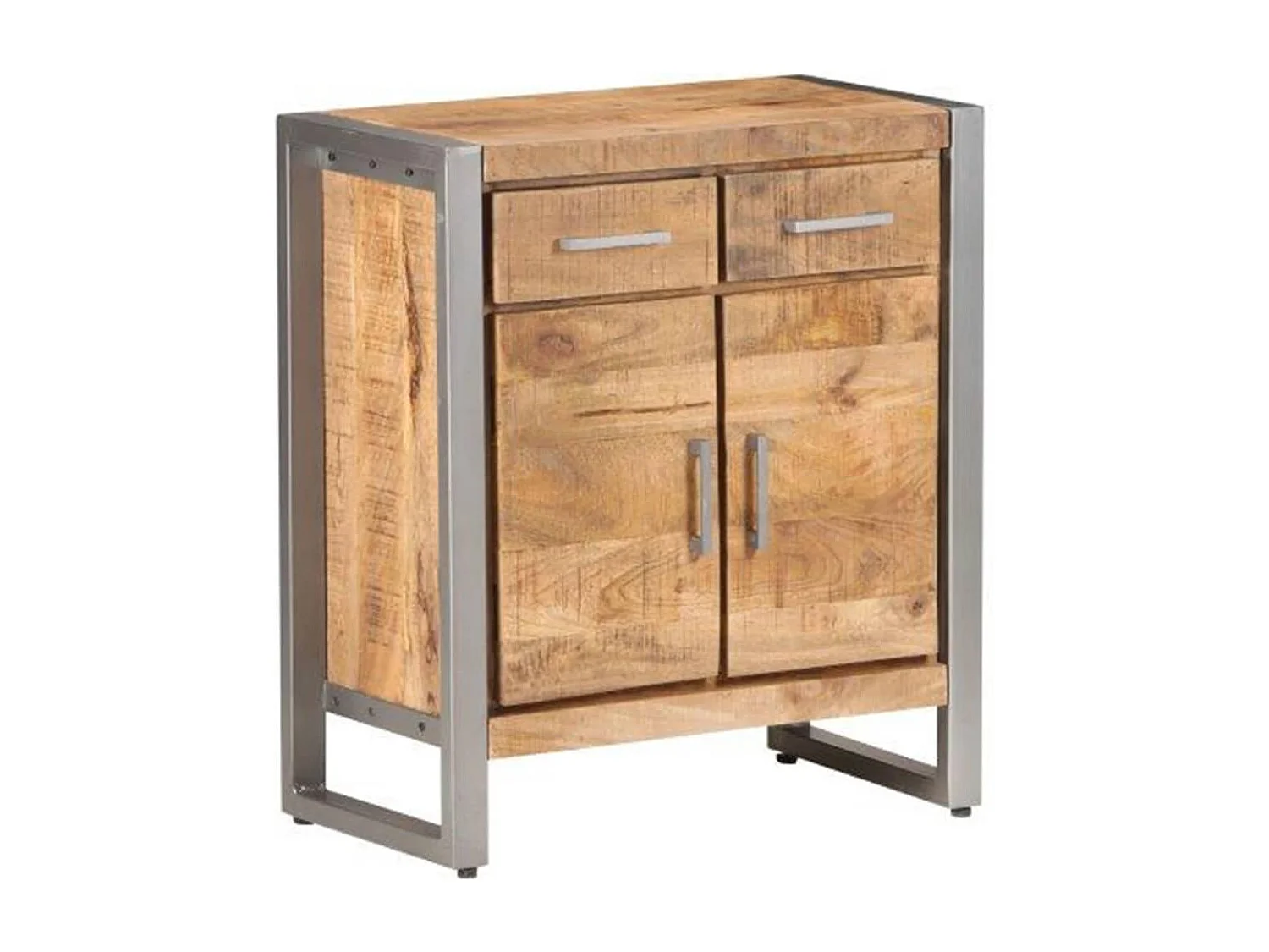 Buffet 60x35x72 cm Bois de manguier brut