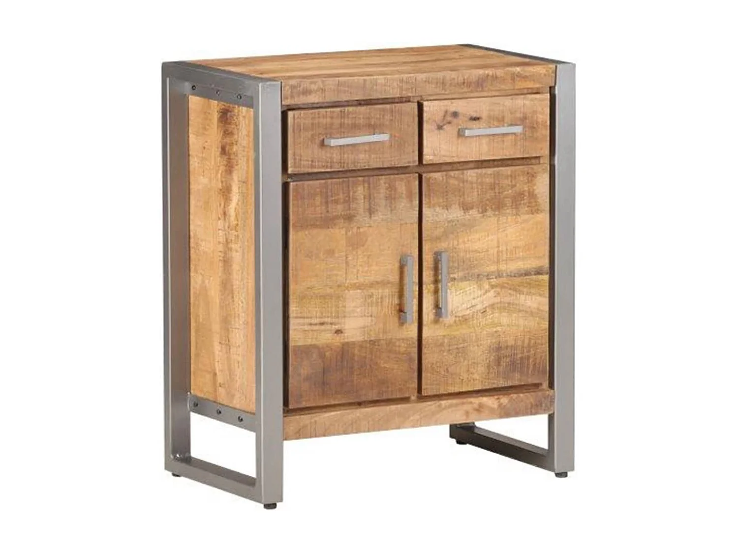 Buffet 60x35x72 cm Bois de manguier brut