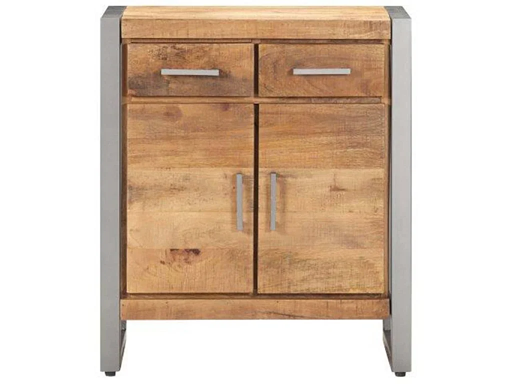 Credenza 60x35x72 cm in Legno di Mango Grezzo