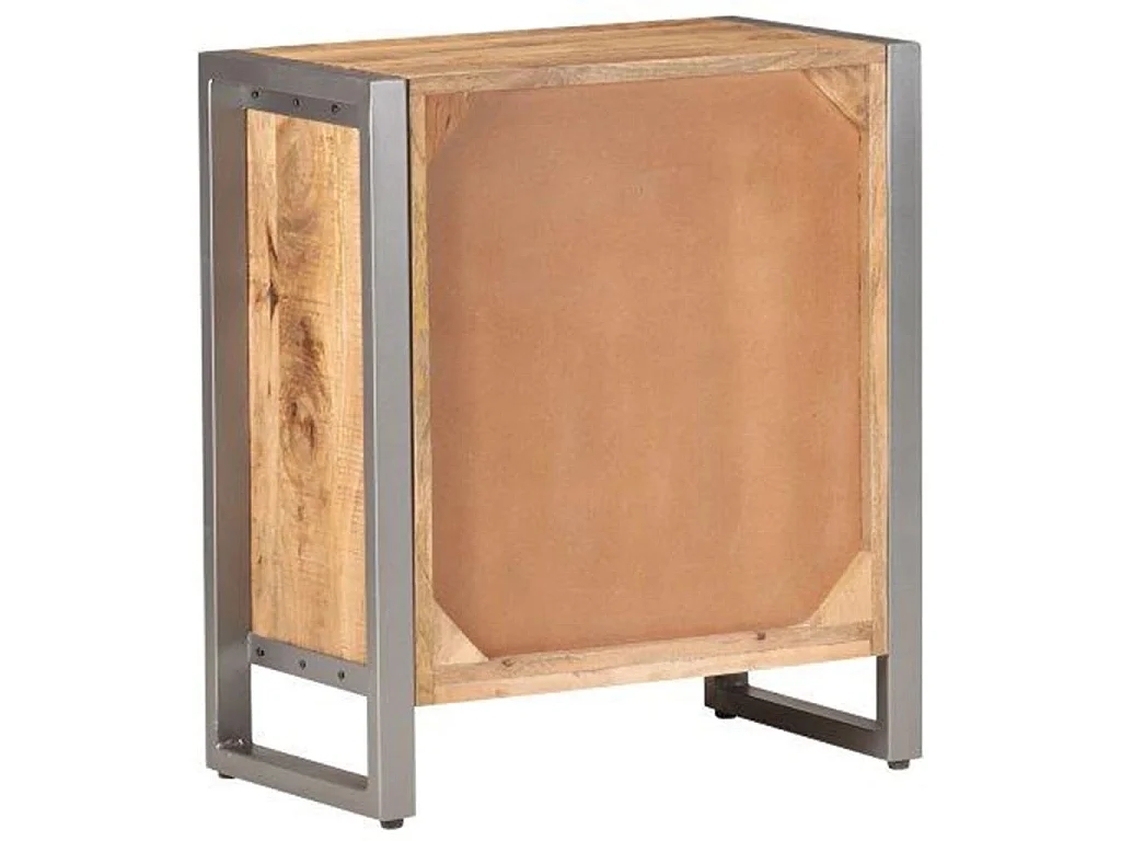 Credenza 60x35x72 cm in Legno di Mango Grezzo