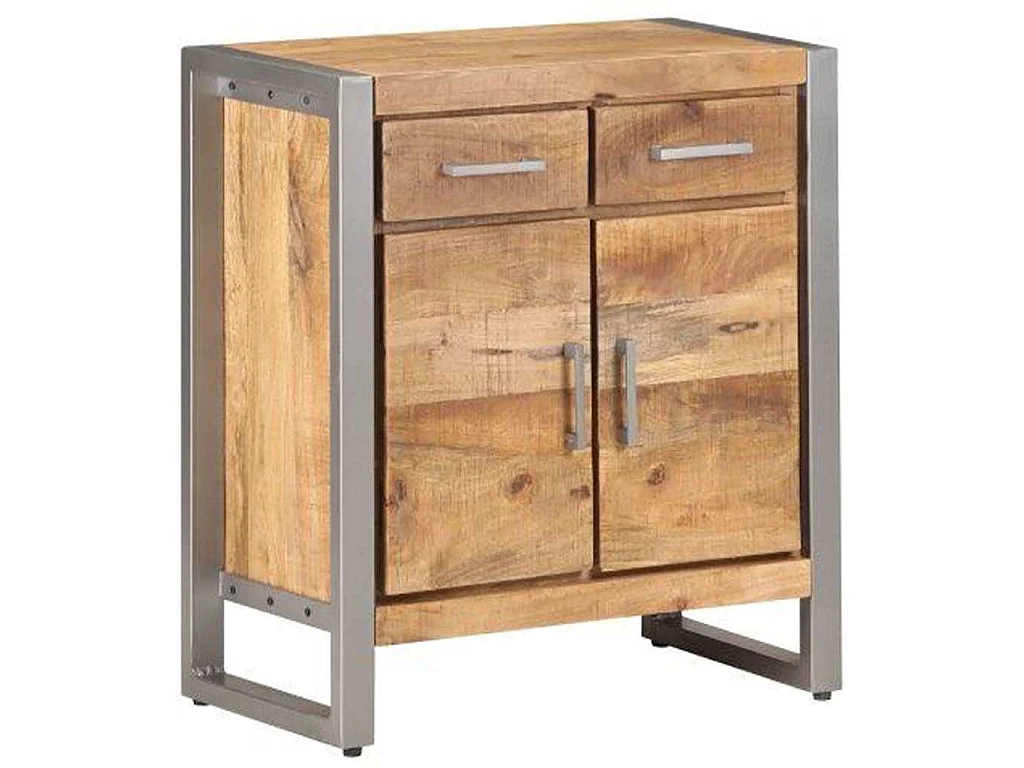 Buffet 60x35x72 cm Bois de manguier brut