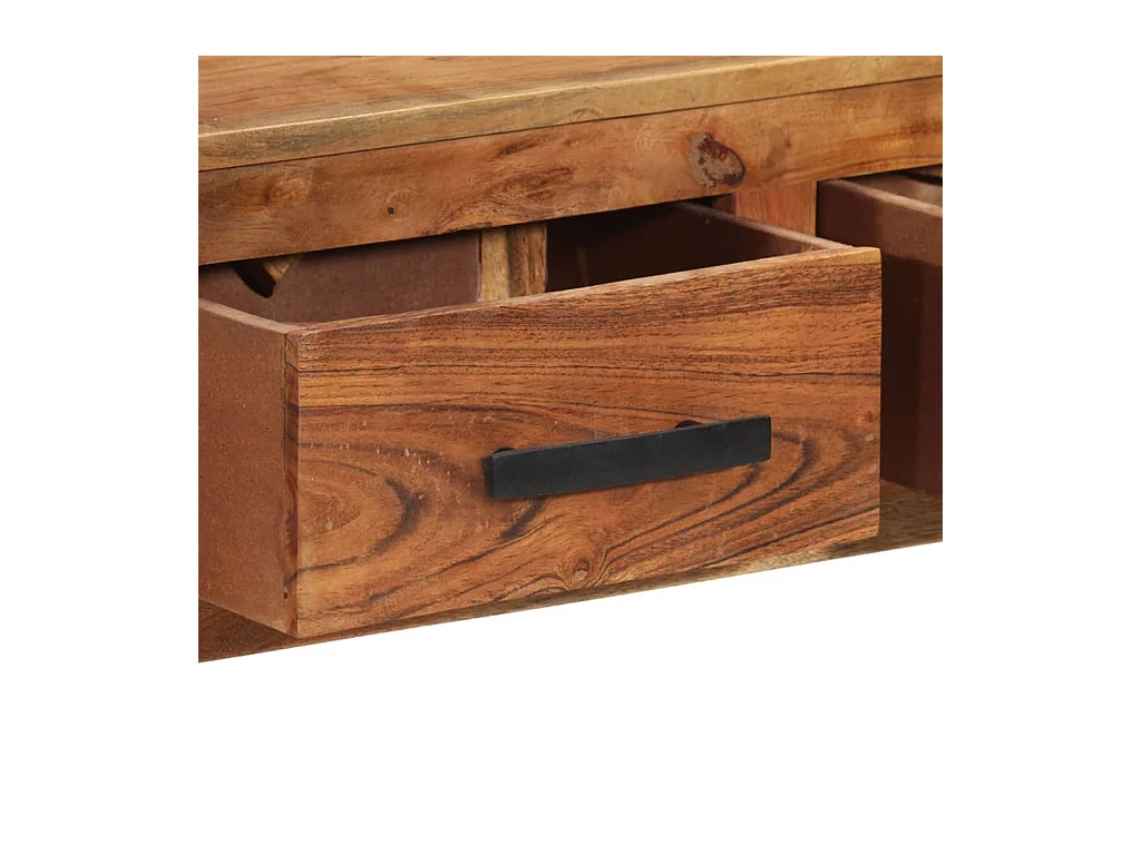 Dressoir met 3 lades 110x30x80 cm massief acaciahout