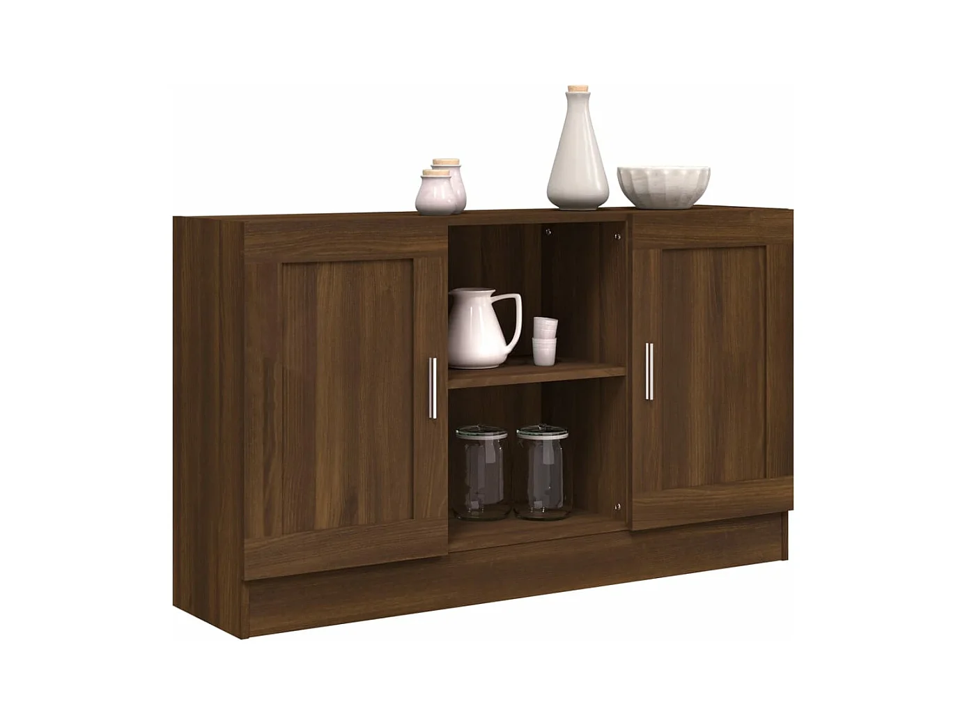 Buffet Chêne marron 120x30,5x70 cm Bois d'ingénierie