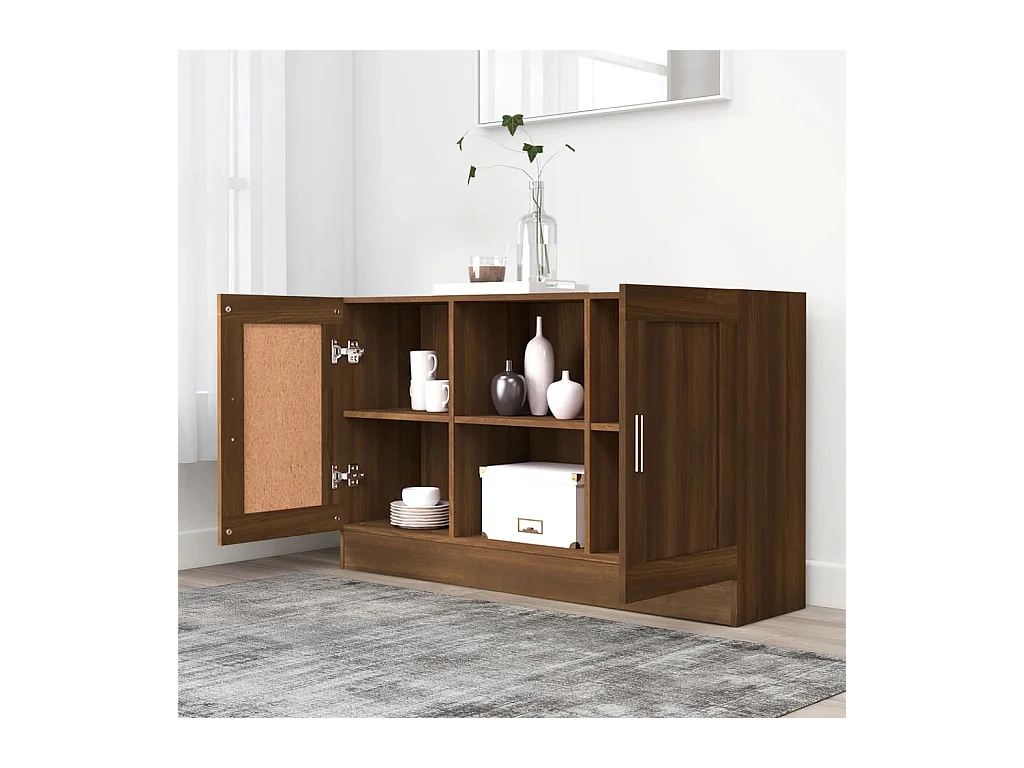 Buffet Chêne marron 120x30,5x70 cm Bois d'ingénierie