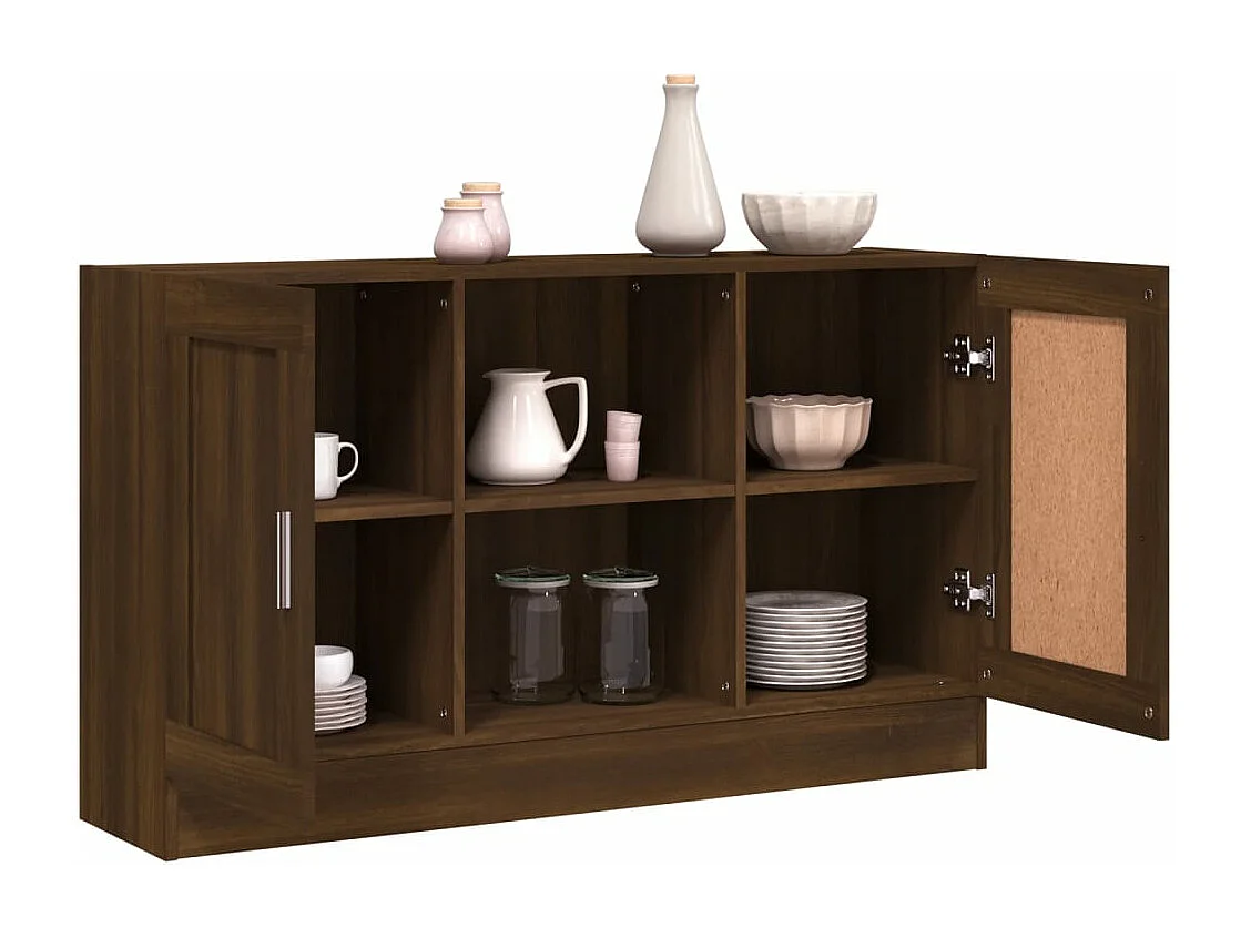 Buffet Chêne marron 120x30,5x70 cm Bois d'ingénierie